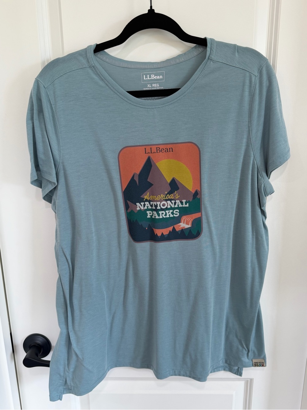L.L. Bean Light Blue National Parks Graphic Tee